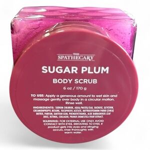 The Spathecary Sugar Plum Body Scrub with Retinol & Collagen Anti-Aging NEW PC